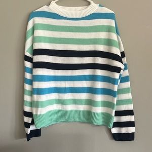 Large striped sweater